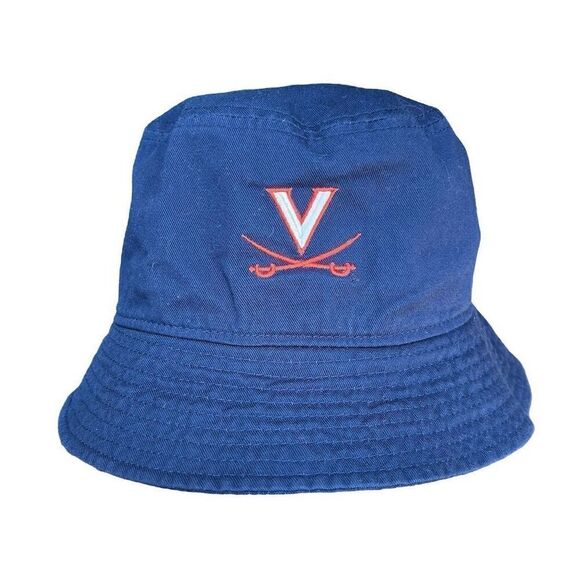 Nike Dri-FIT UVA Cavaliers Blue Reversible Bucket Hat Unisex L/xl - Picture 1 of 3